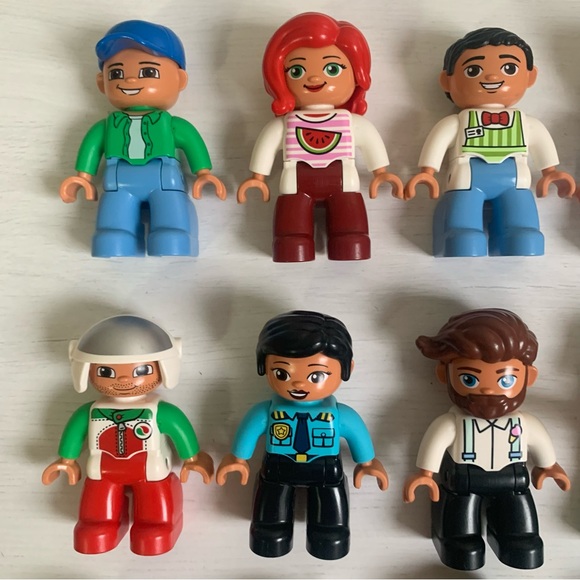 Lego Duplo Assorted People Figures Adults Kids Lot of 20 - Picture 2 of 14